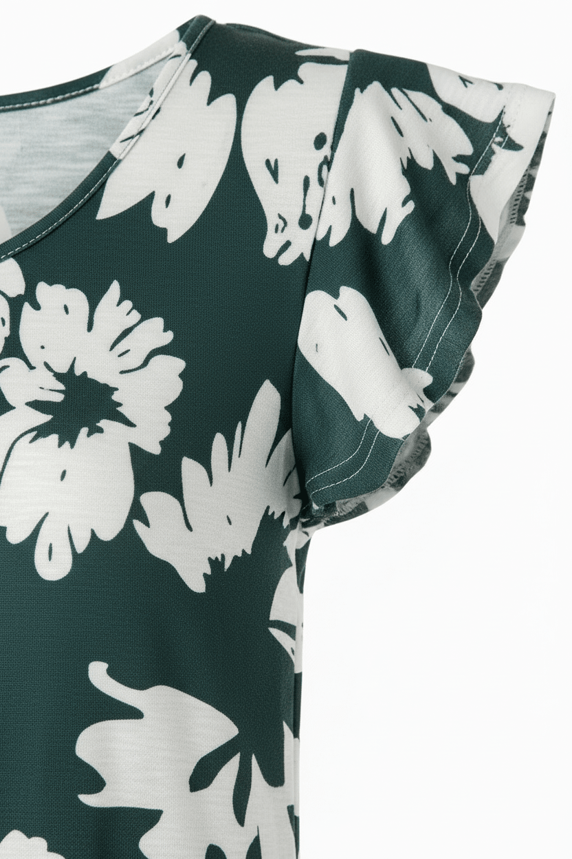 Flutter Sleeve Ruffle Detail