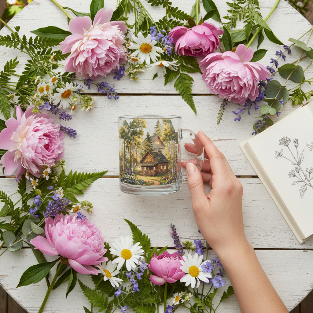 Forest Mug Small - Flat Lay Garden Table