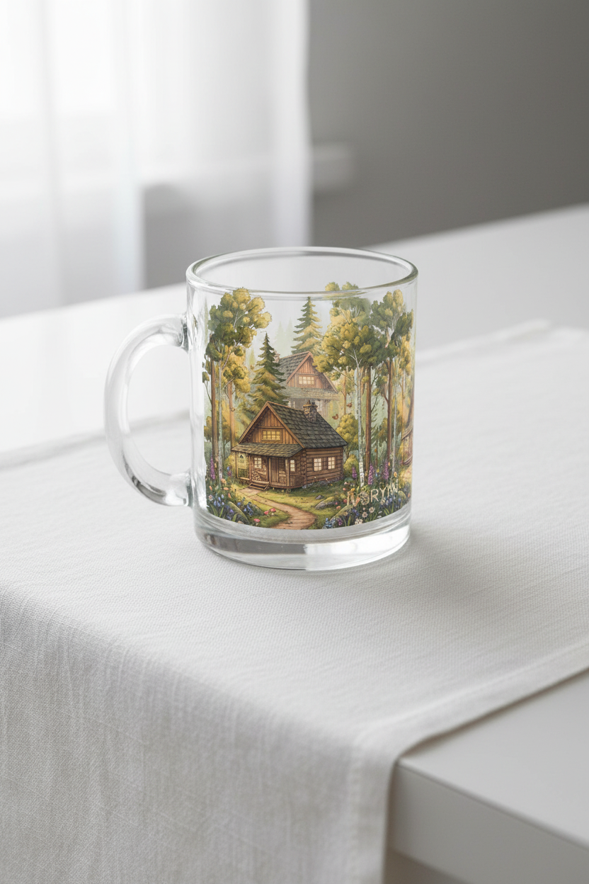 Forest Mug - White Table Portrait