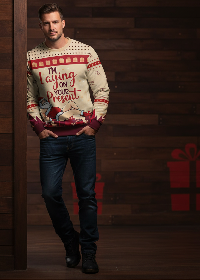 Front - Leaning against wall, wood background