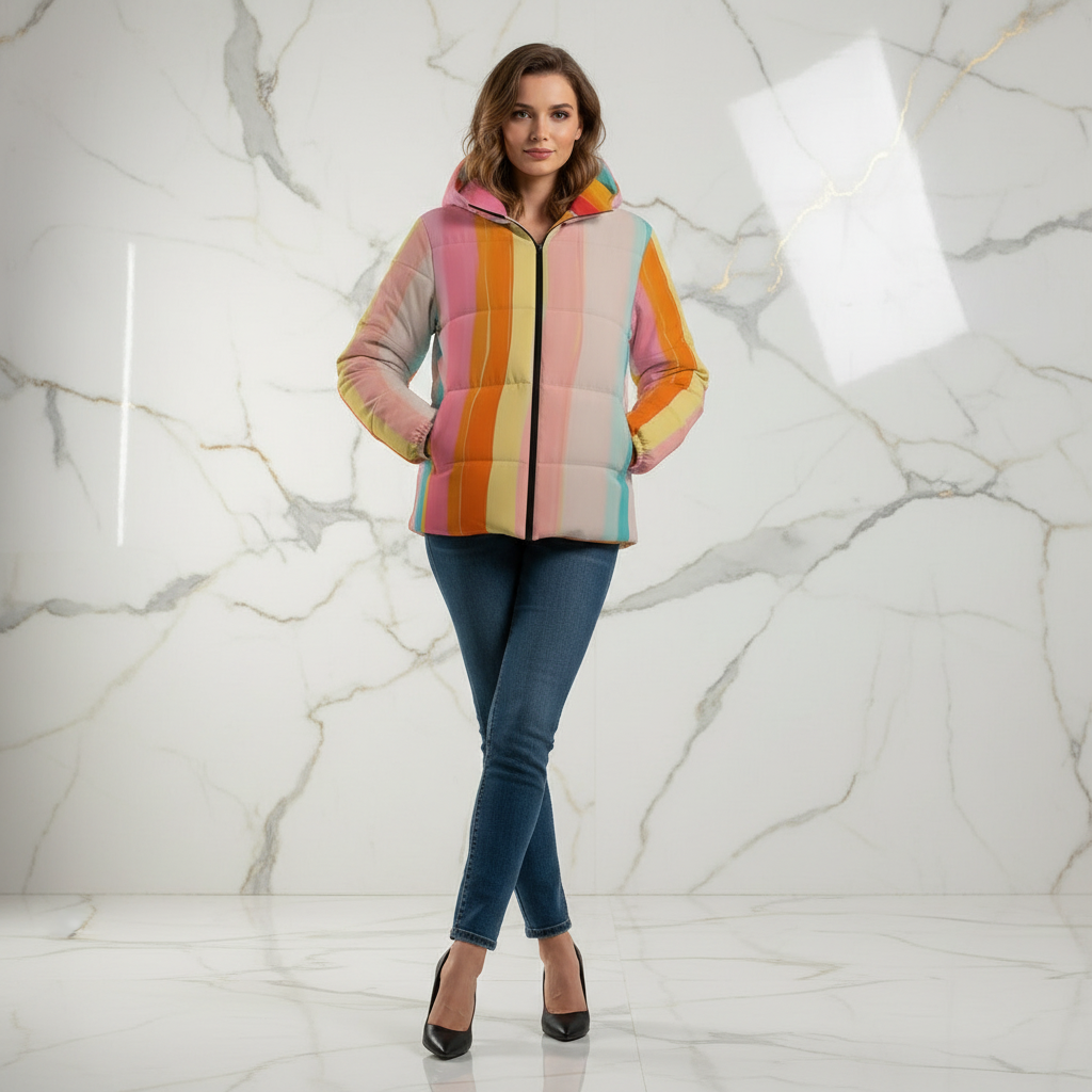 Front pose with hands in pockets