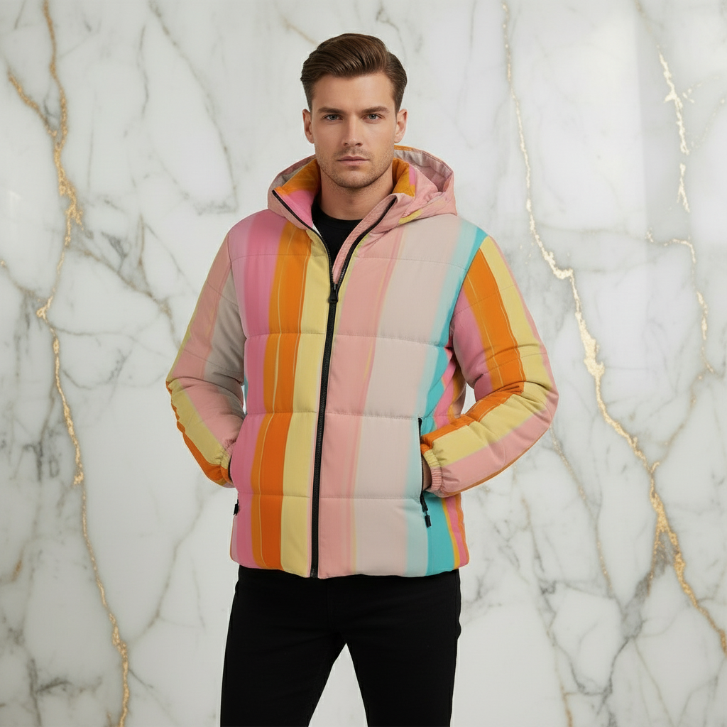 Front pose with hands in pockets