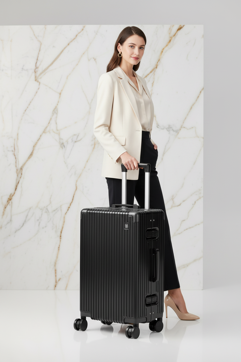 Front three-quarter view - Luggage closed