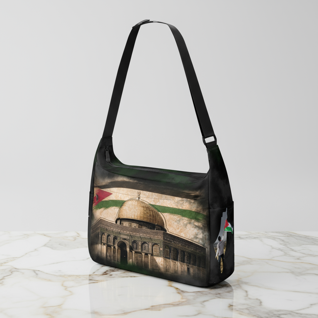 Front three-quarter view on marble