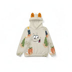 Front view flat lay on white background