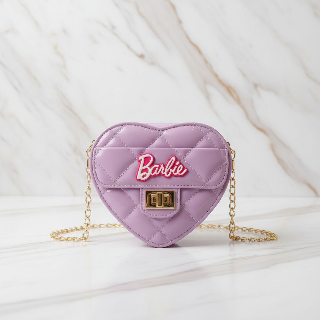 Front view - Heart Barbie Bag
