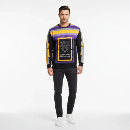 Front view - man in luxury sweatshirt