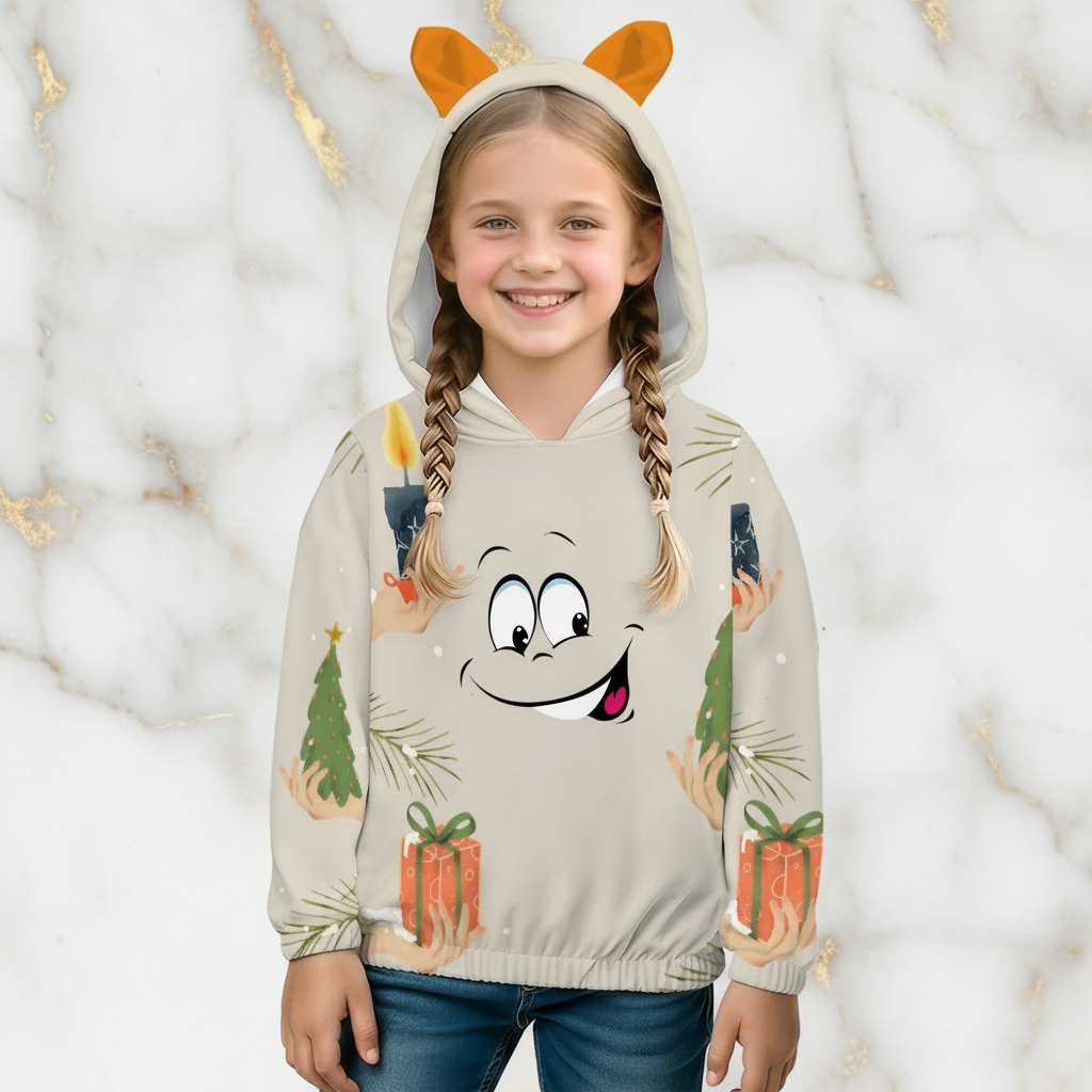 Front view of Christmas sweatshirt