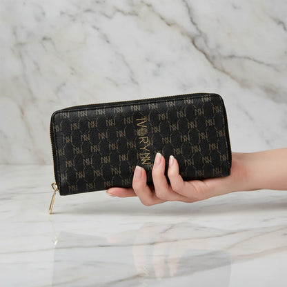 Front view of wallet being held