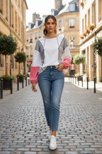 Front view on European street