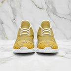 Front view on marble background