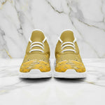 Front view on marble background
