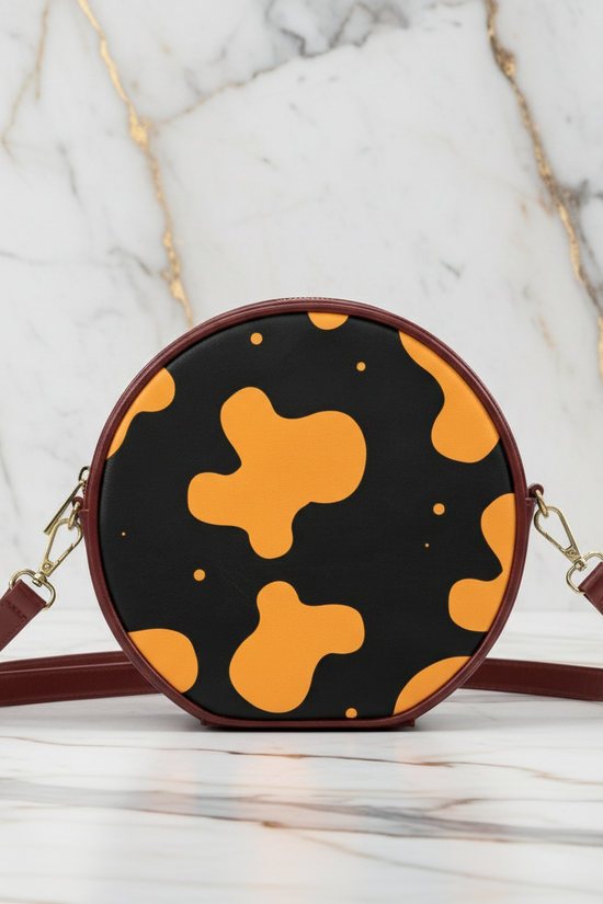 Front view on marble