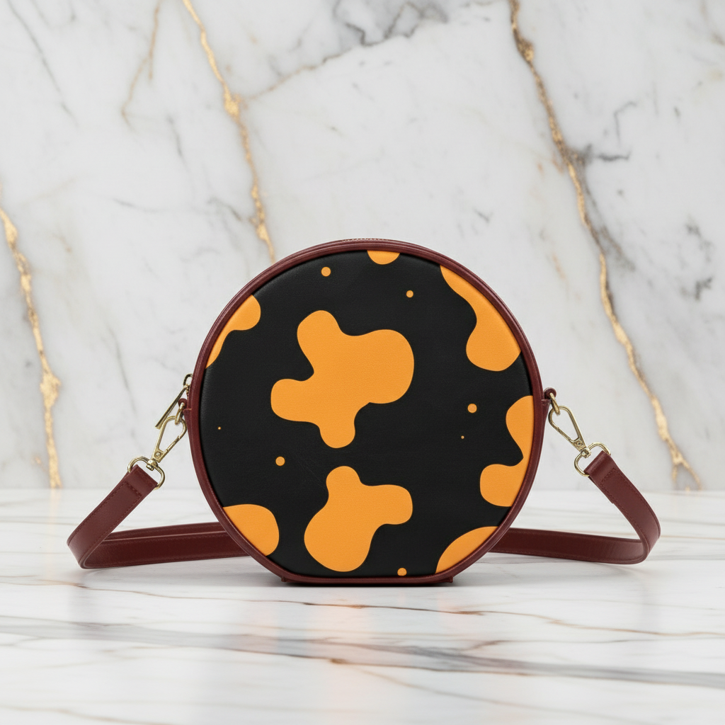 Front view on marble