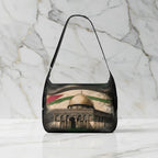 Front view on marble