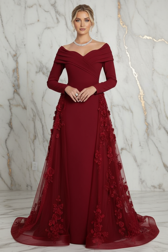 Front view - Red gown