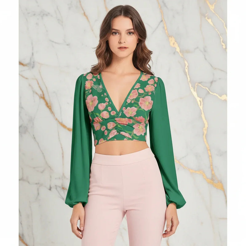 Front view styled with light pink pants