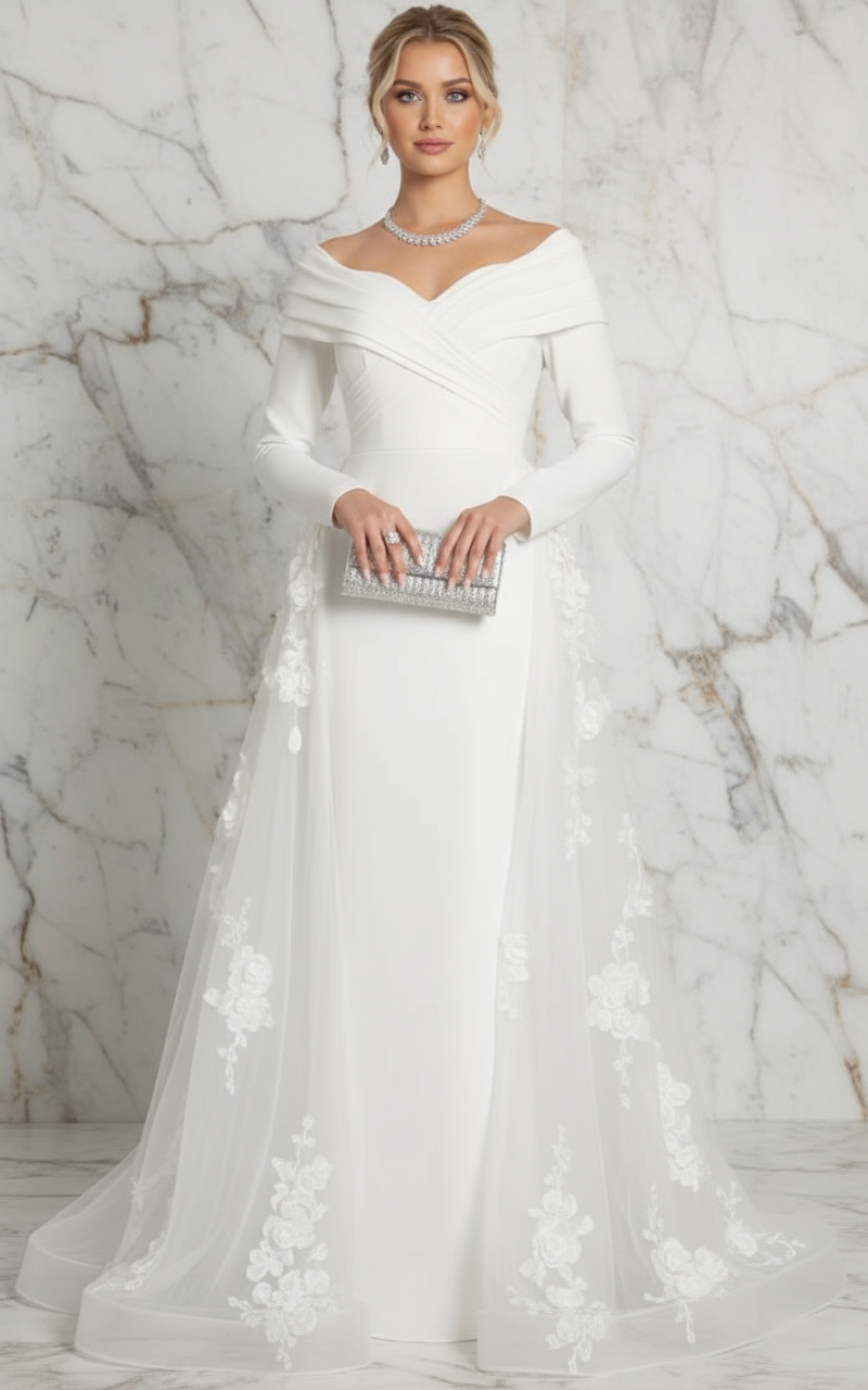 Front view - White gown