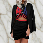 Front view with blazer