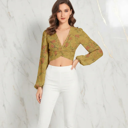Front view with hand on hip in white pants