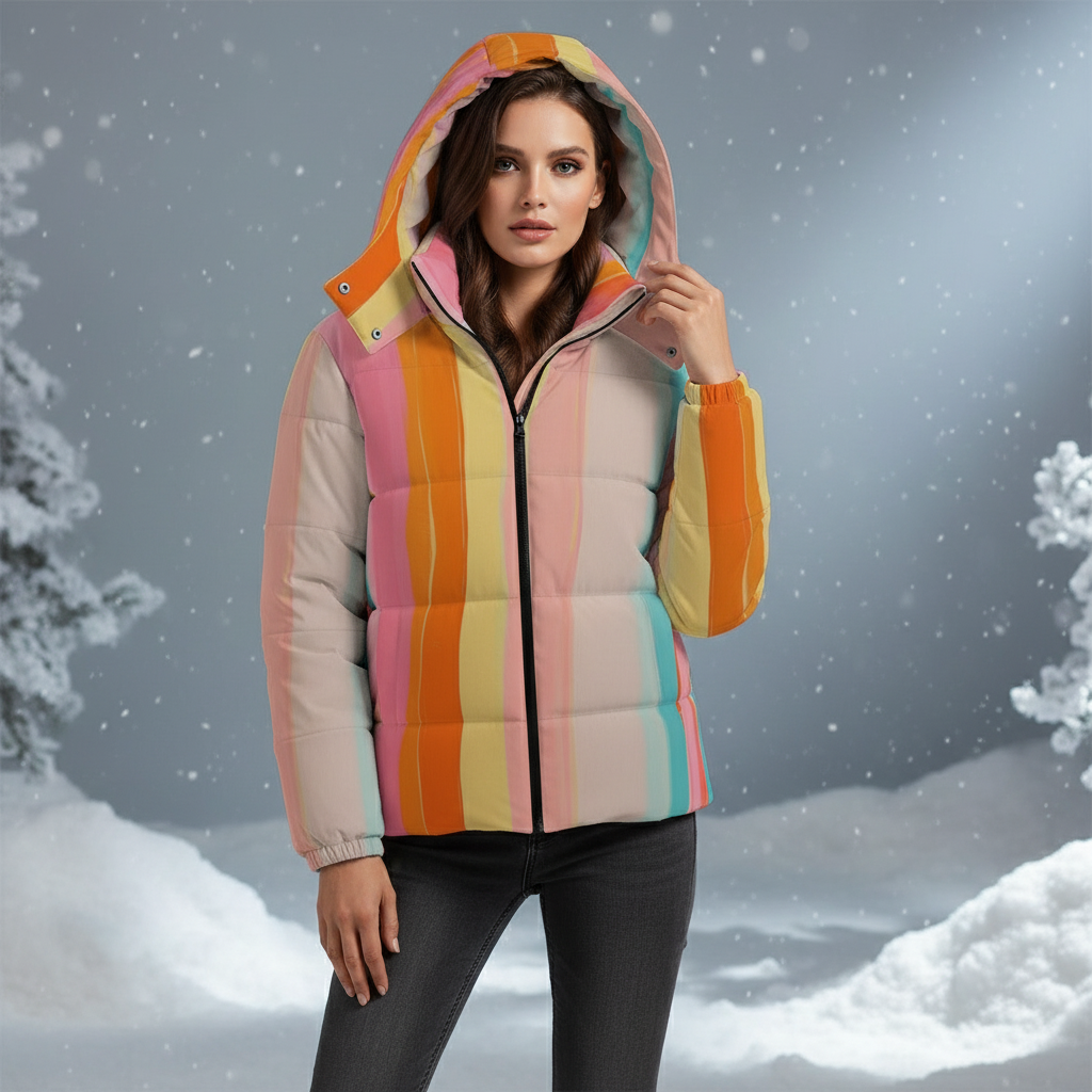 Front view with hood