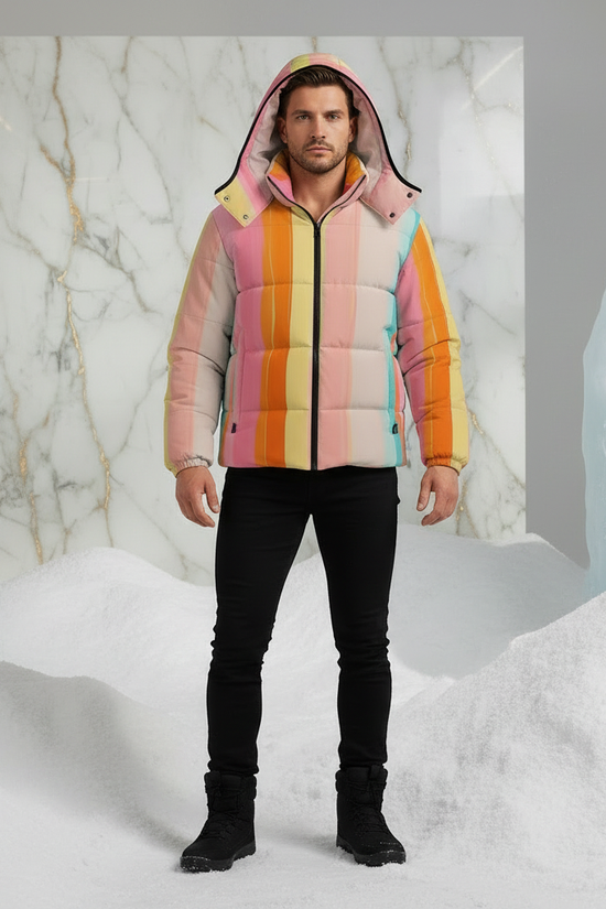 Front view with hood