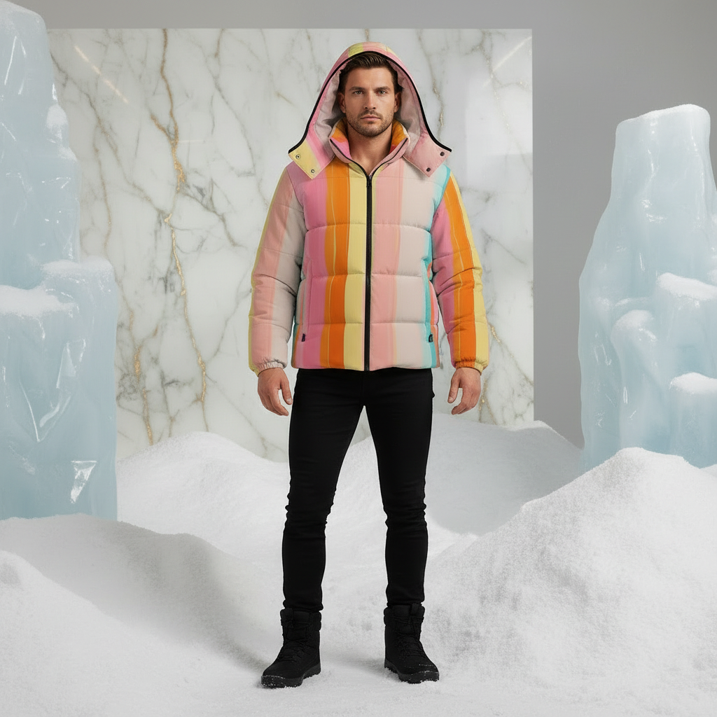 Front view with hood