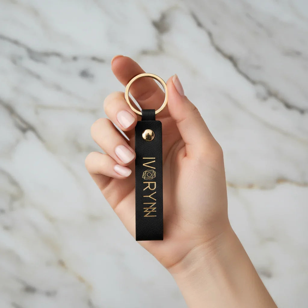 Front view with woman holding keychain