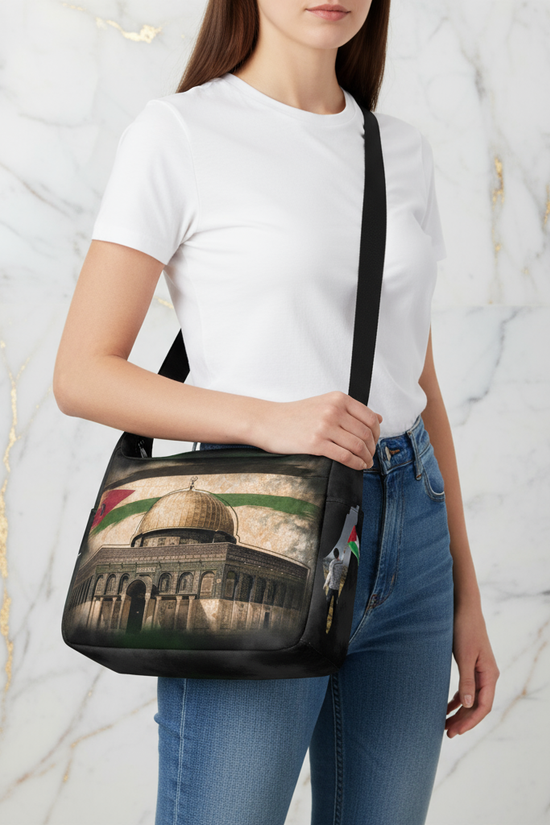 Front view - woman with bag