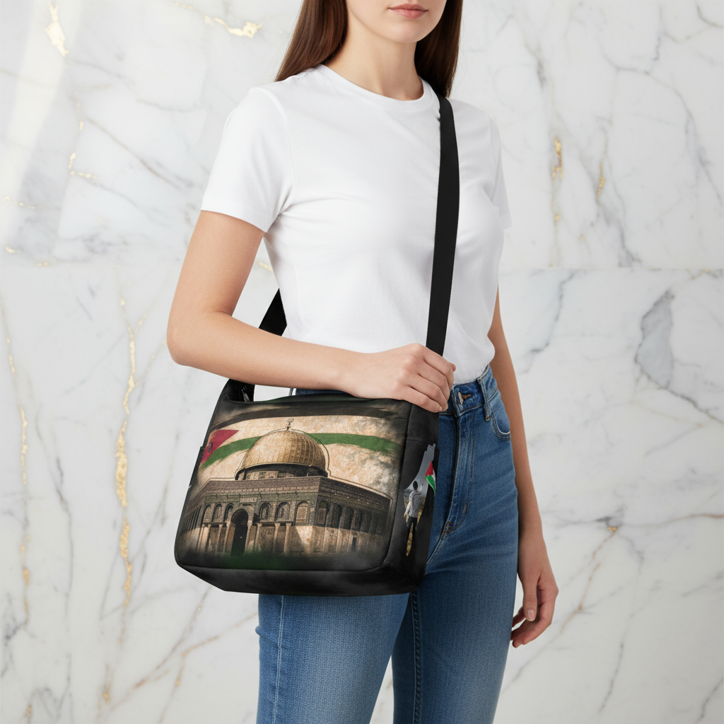 Front view - woman with bag