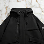 Front zipper and chest pockets