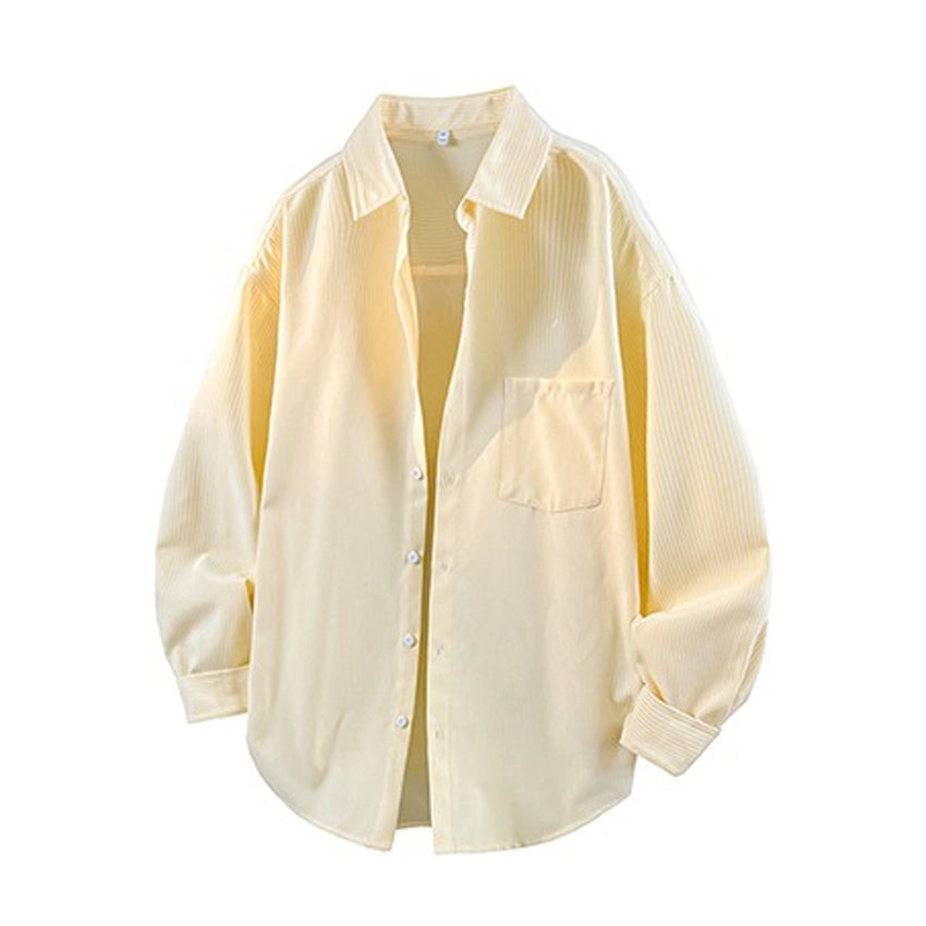 Windproof Yellow Striped Shirt