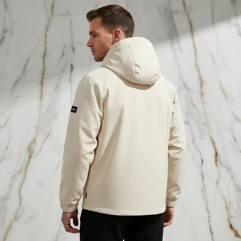 Full back view from lower angle