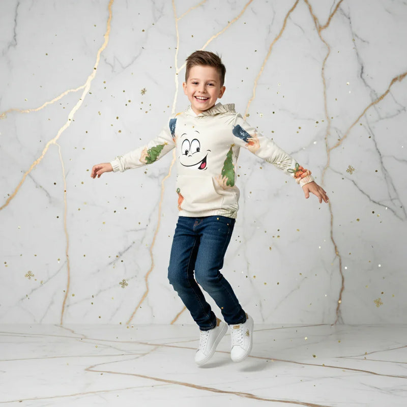 Full-length playful pose