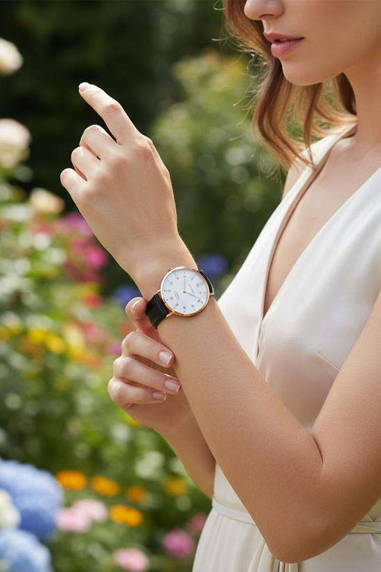 Garden setting with natural sunlight