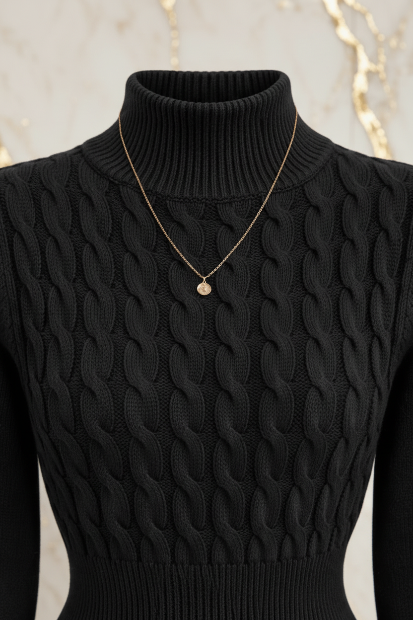 تفاصيل الياقة والحياكة العلوية