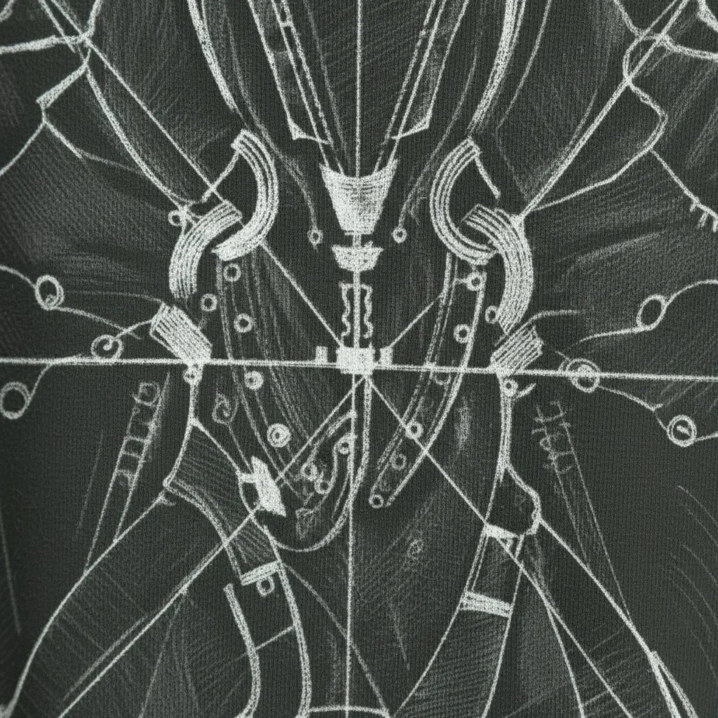 Geometric Print Close-Up