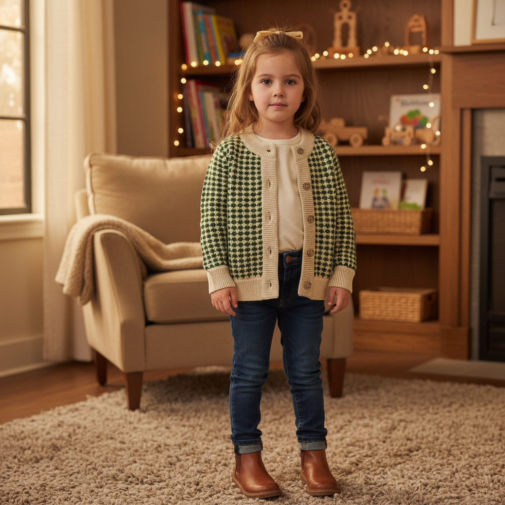 Girl indoor fashion