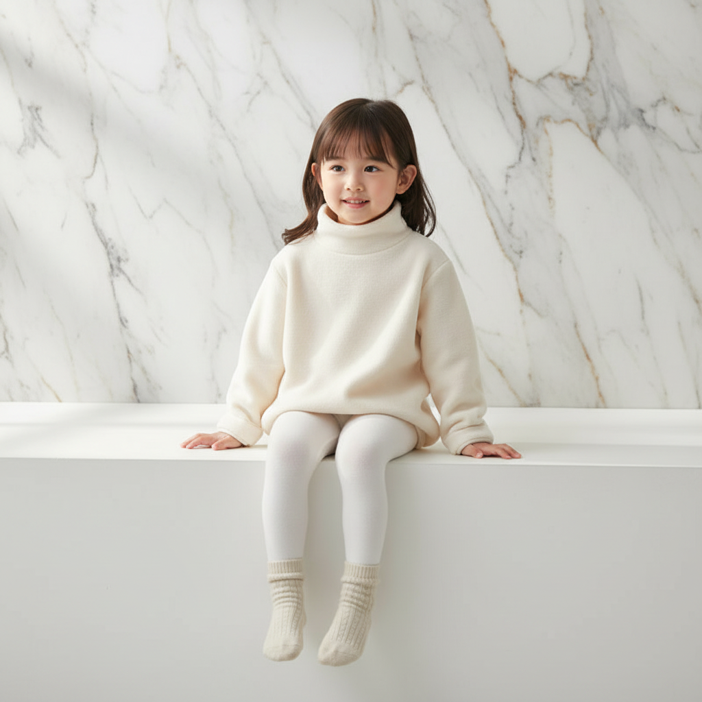 Girl sitting on edge