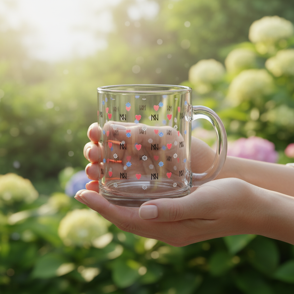 Glass Mug Lifestyle - Close Up Hands