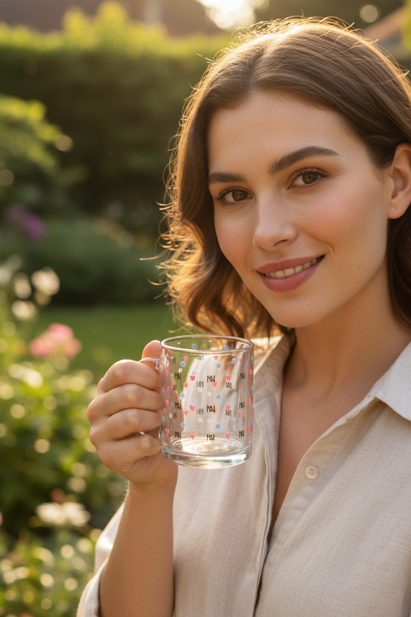 Glass Mug Small - Front Close Up