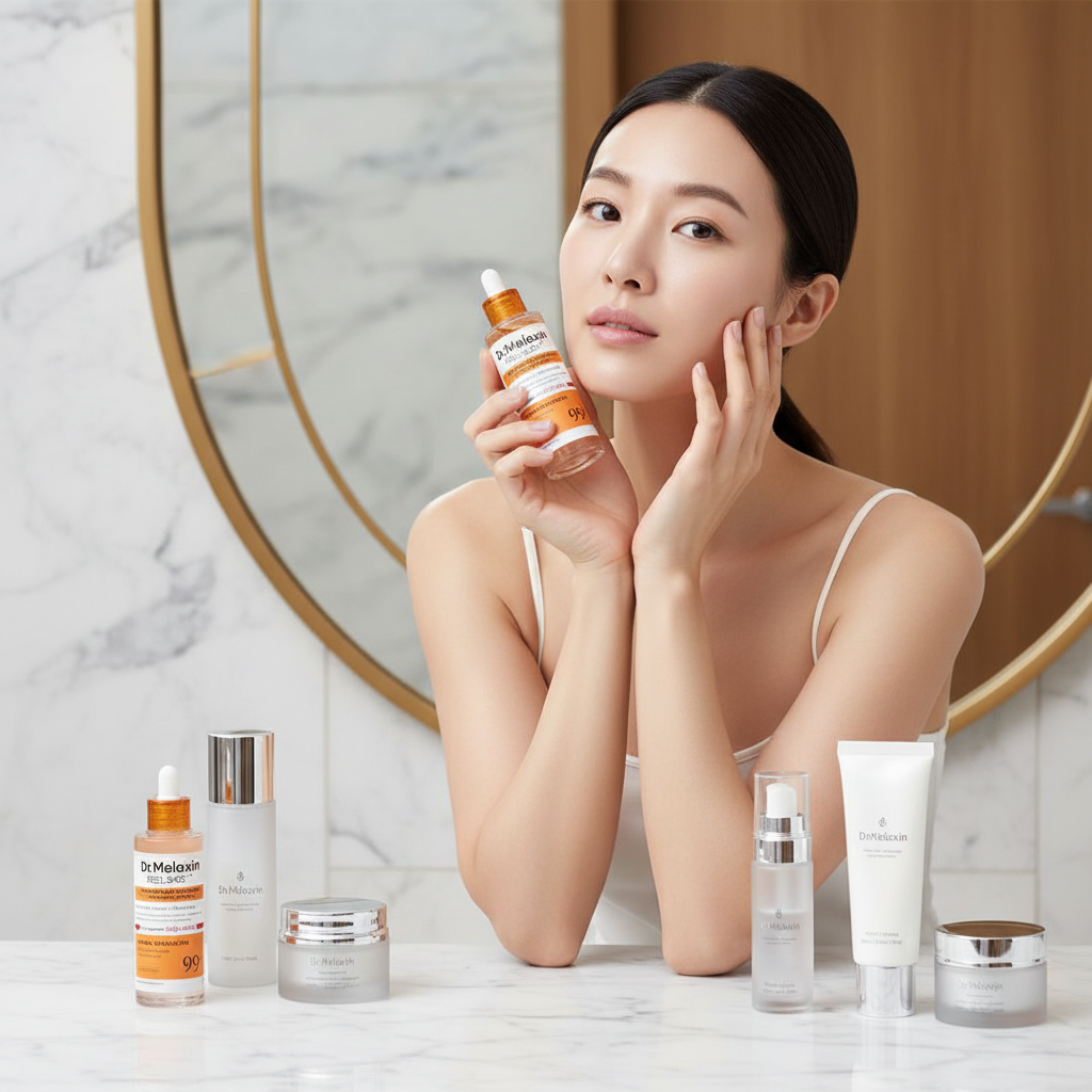 Glowing Skin with Product