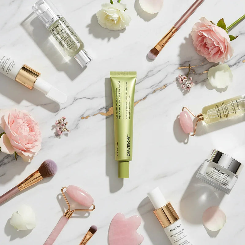 Glutathione Serum Flat-Lay Styling