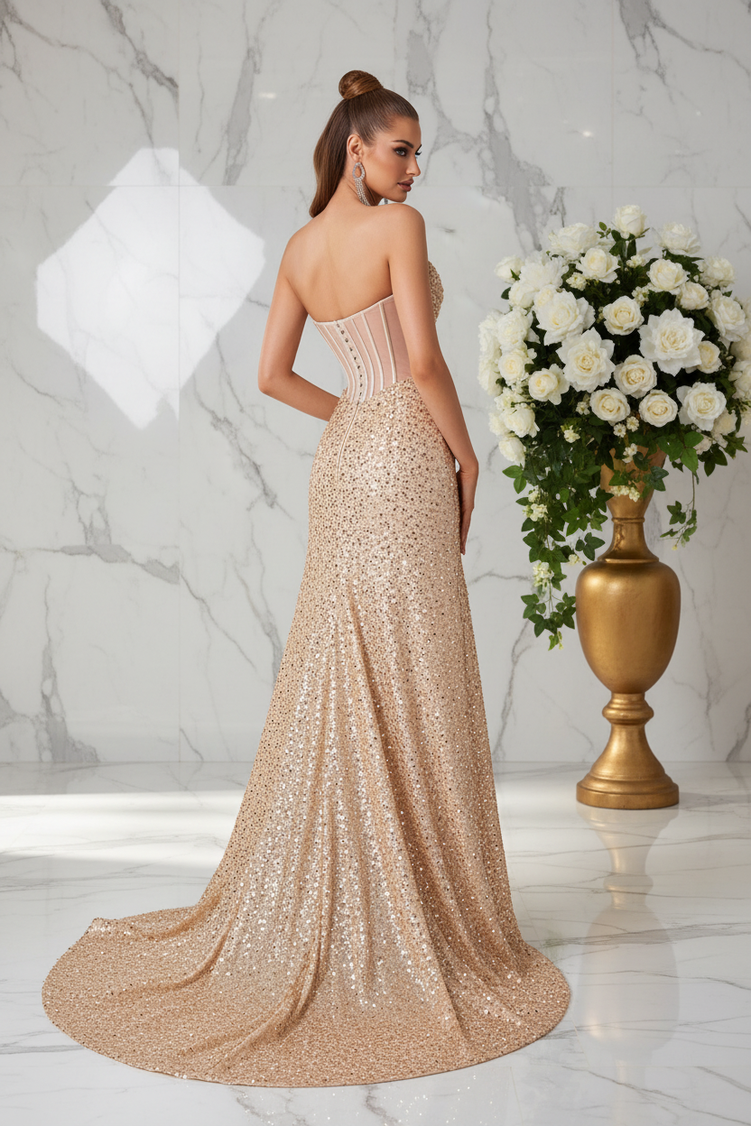 Gold Back View