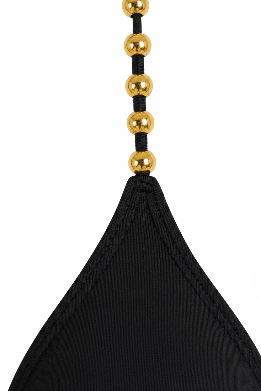 Gold Beaded Strap Detail