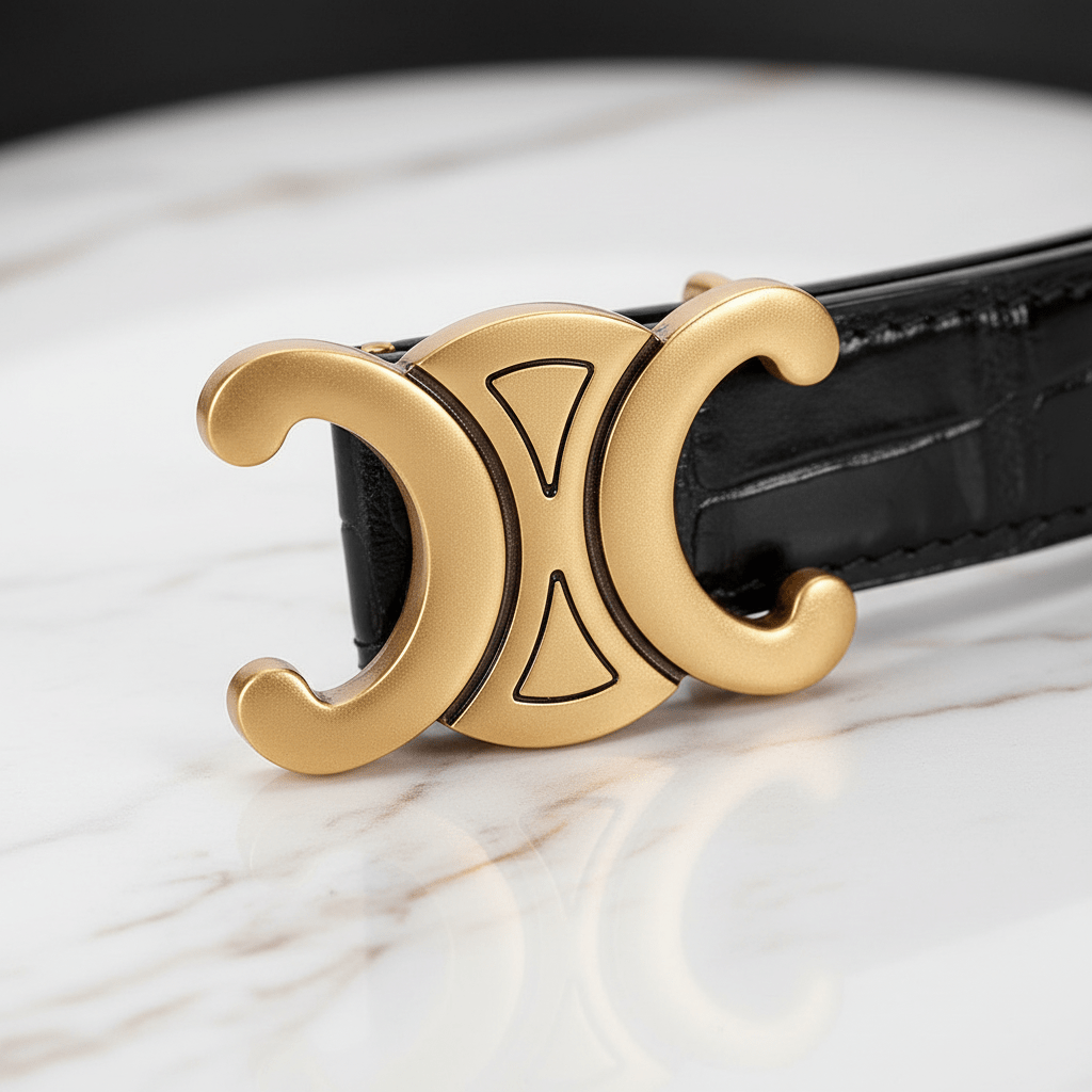 Gold Buckle Side Macro