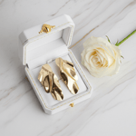 Gold Earring in Luxury Box with Rose 1
