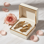 Gold Earring in Luxury Box with Rose 4