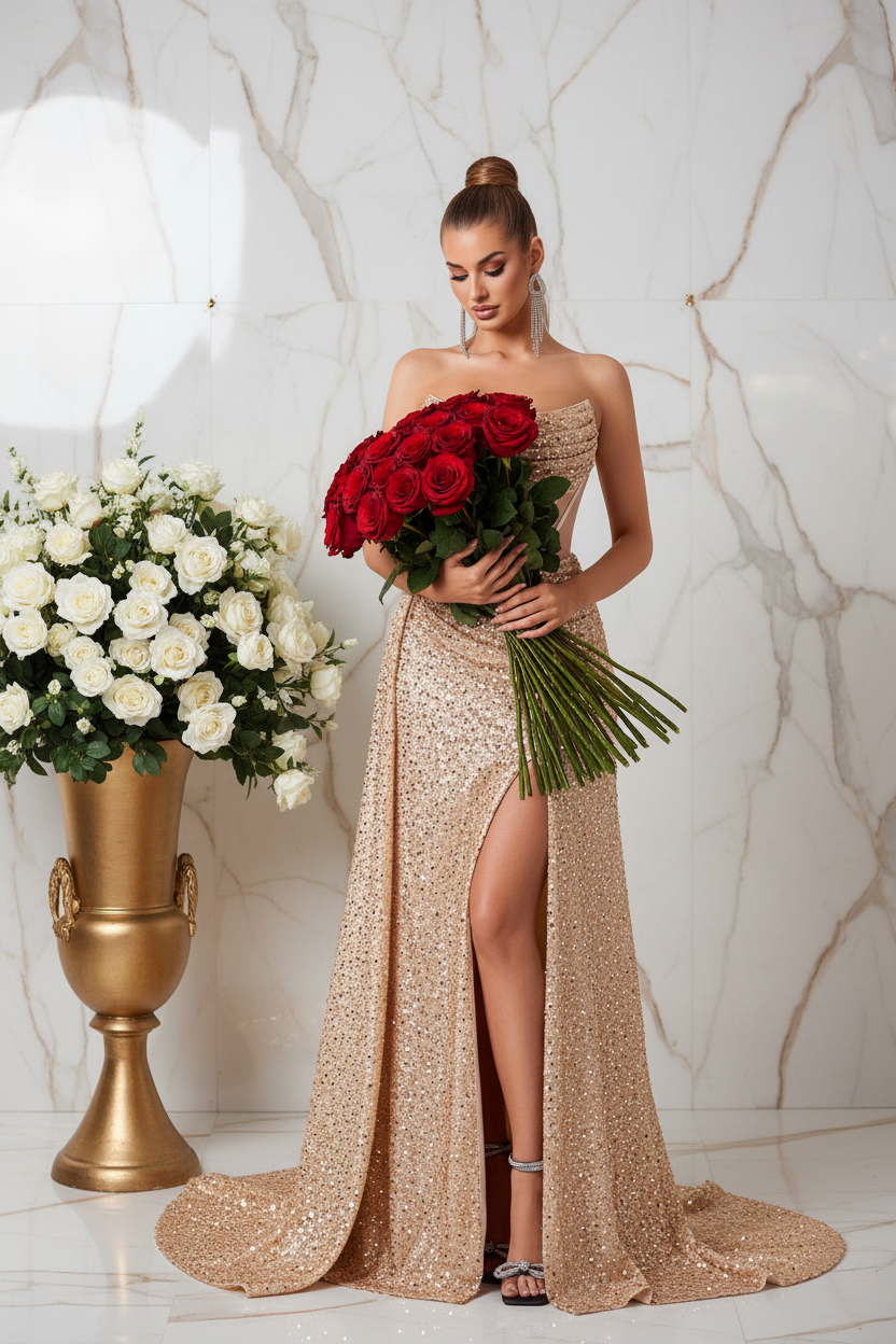 Gold Rose Bouquet