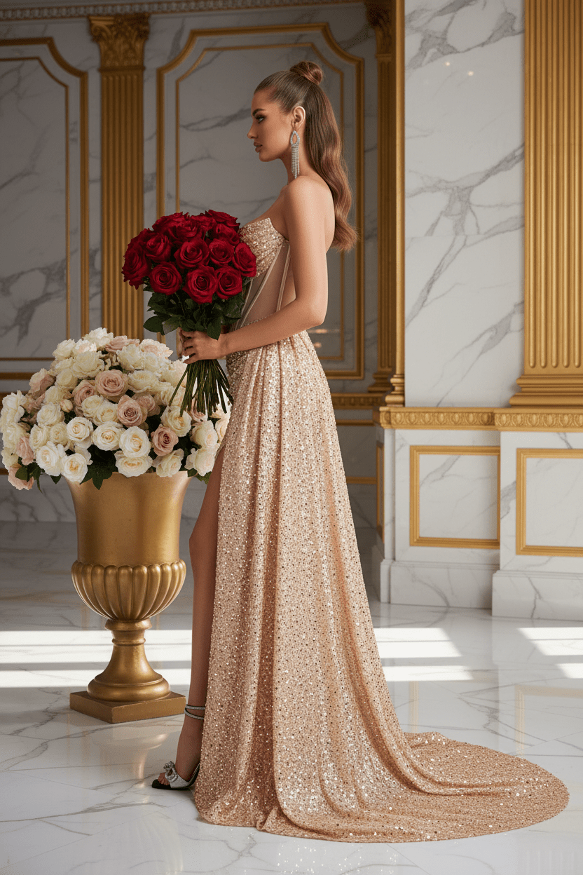 Gold Side Bouquet